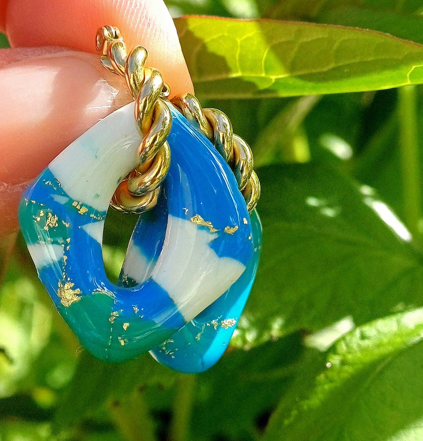 Boucles d'oreilles Lagoon Losange