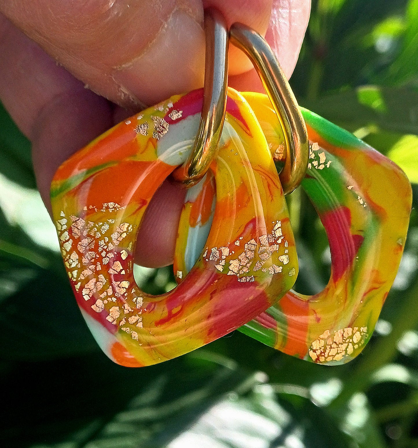 Boucles d'oreilles SUN Losanges