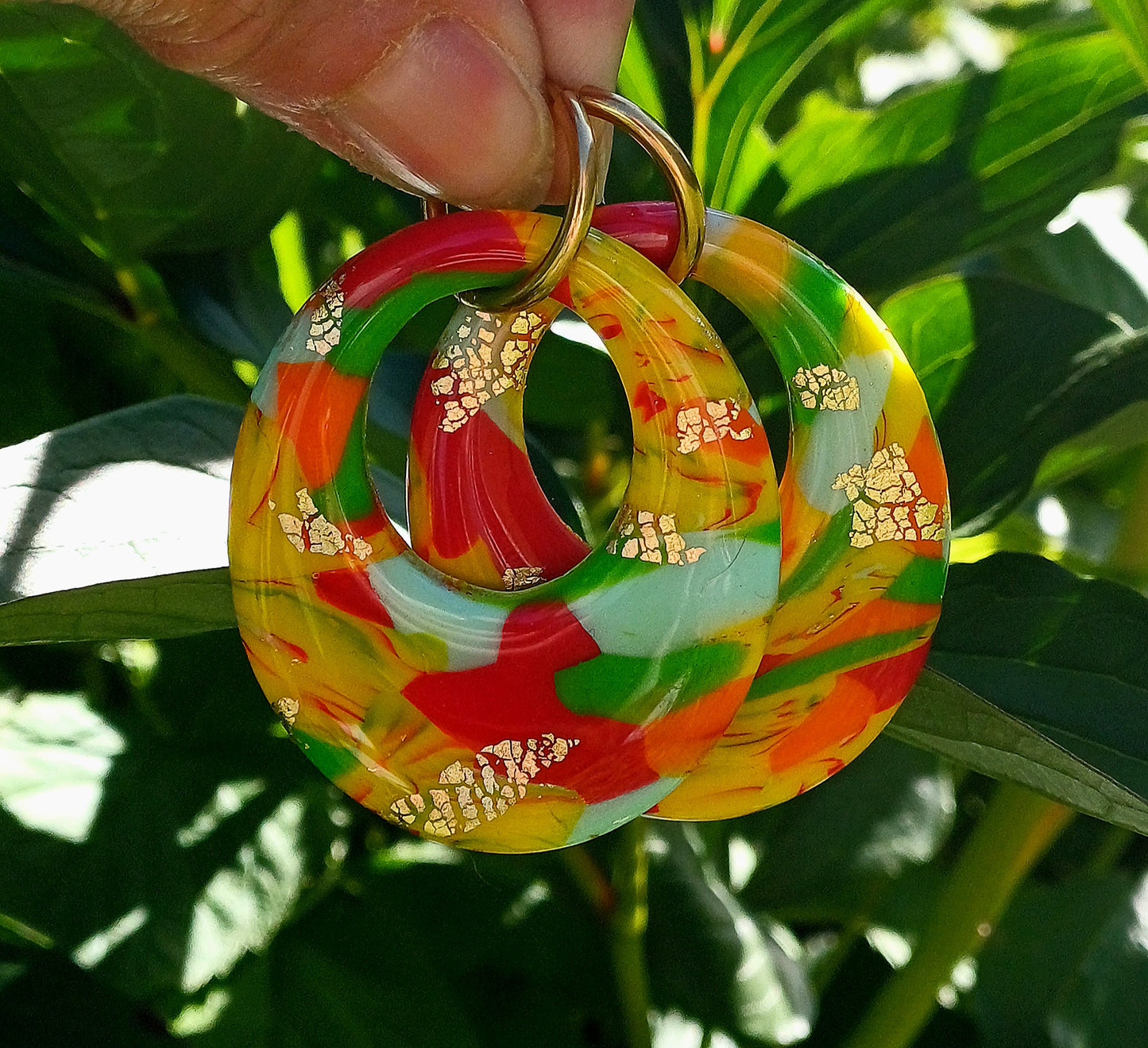 Boucles d'oreilles SUN Ovale