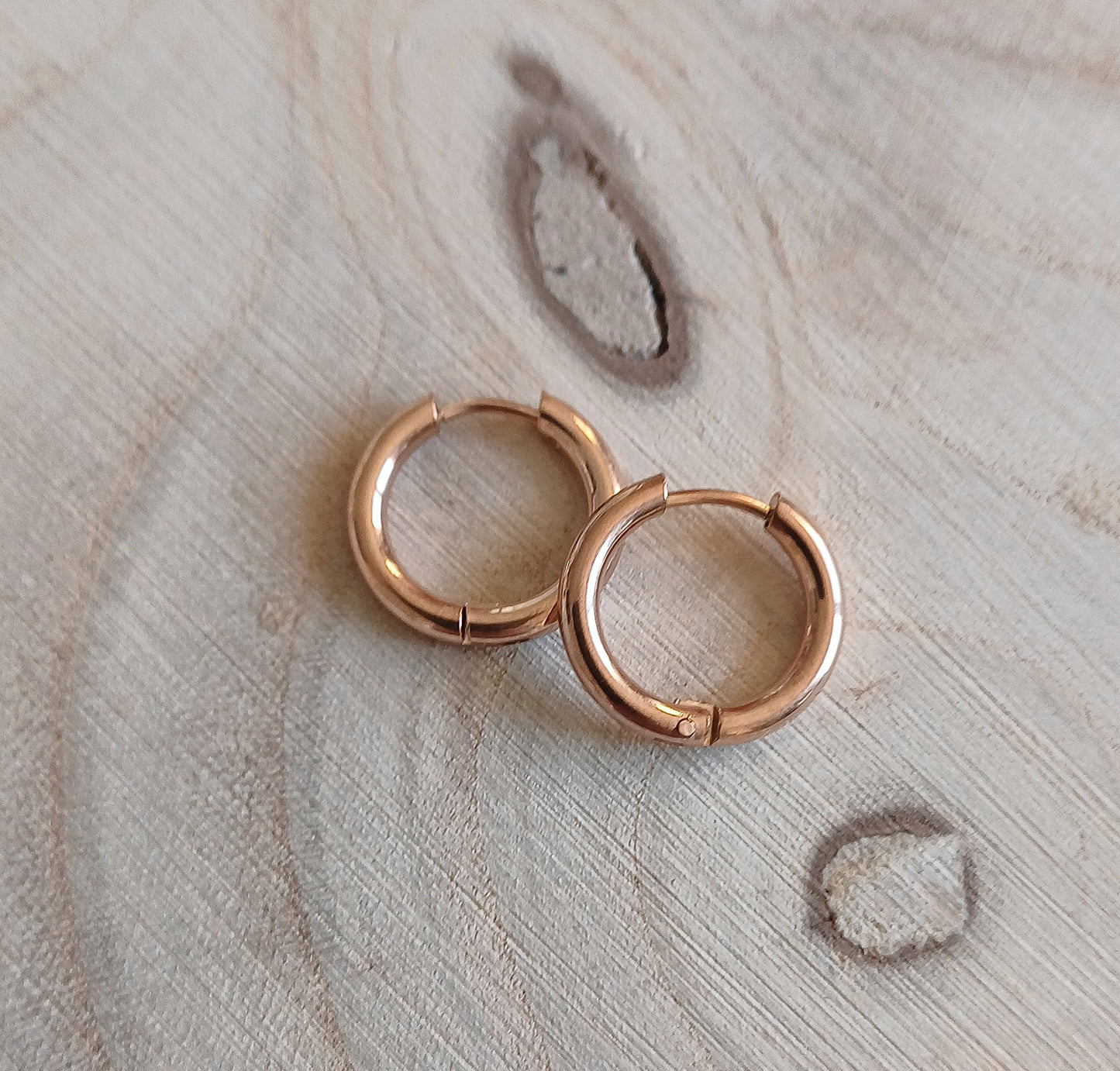Mini créoles Rose 1,7 cm