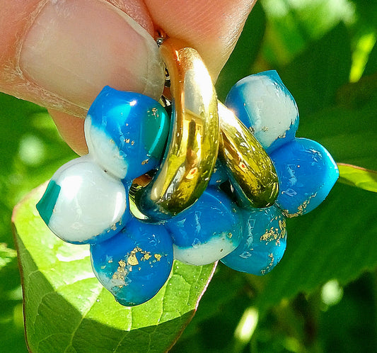 Boucles d'oreilles Lagoon Fleur Vaïté