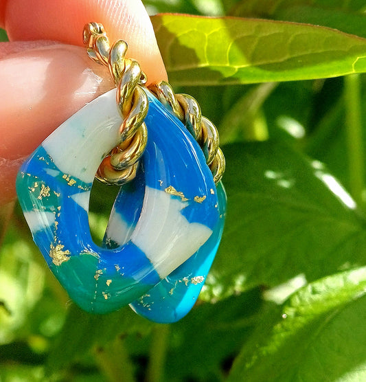 Boucles d'oreilles Lagoon Losange