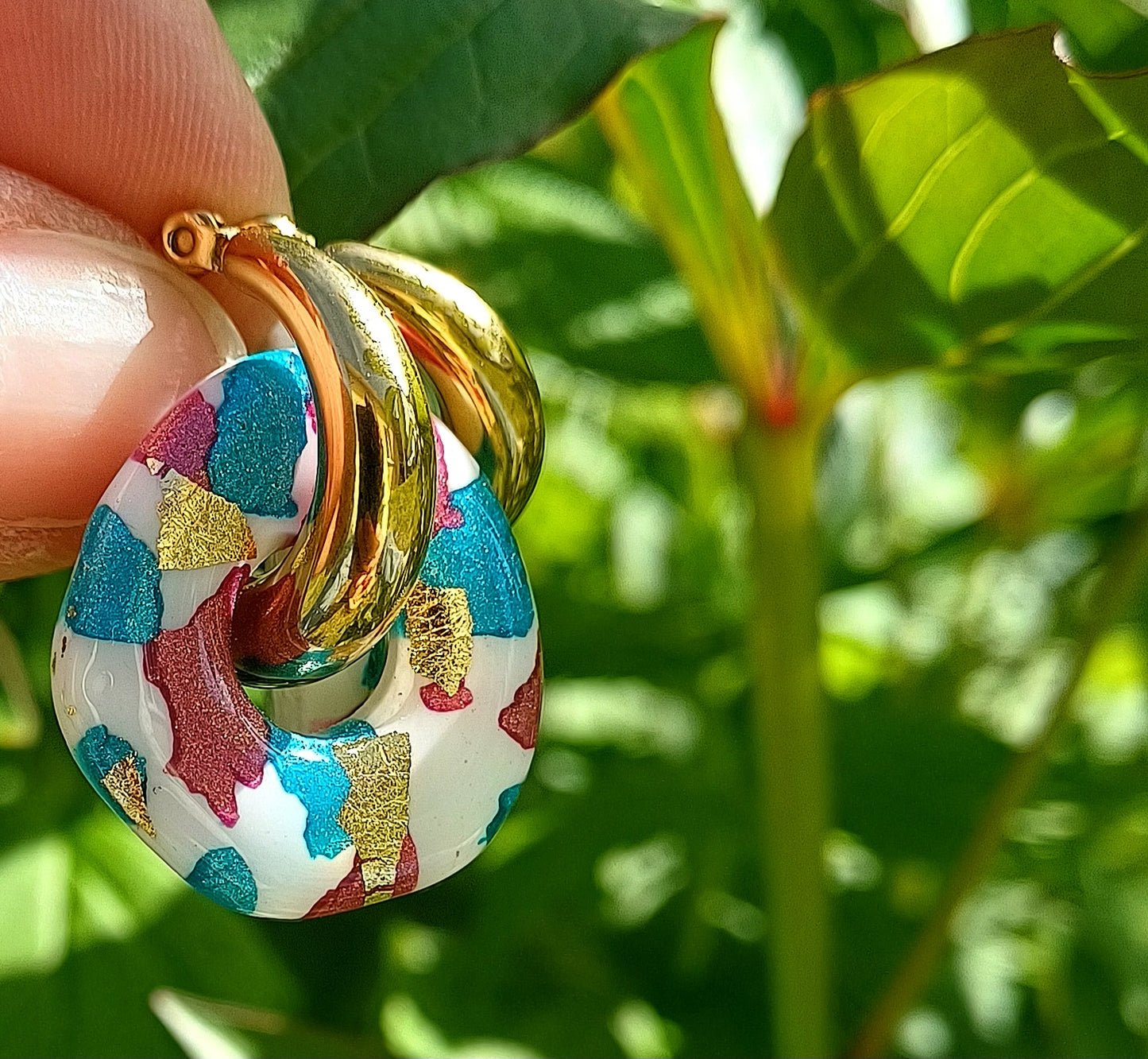 Boucles d'oreilles Victoire ovale