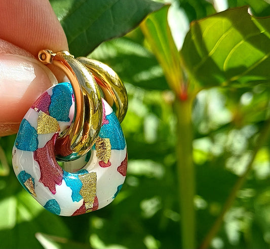 Boucles d'oreilles Victoire ovale