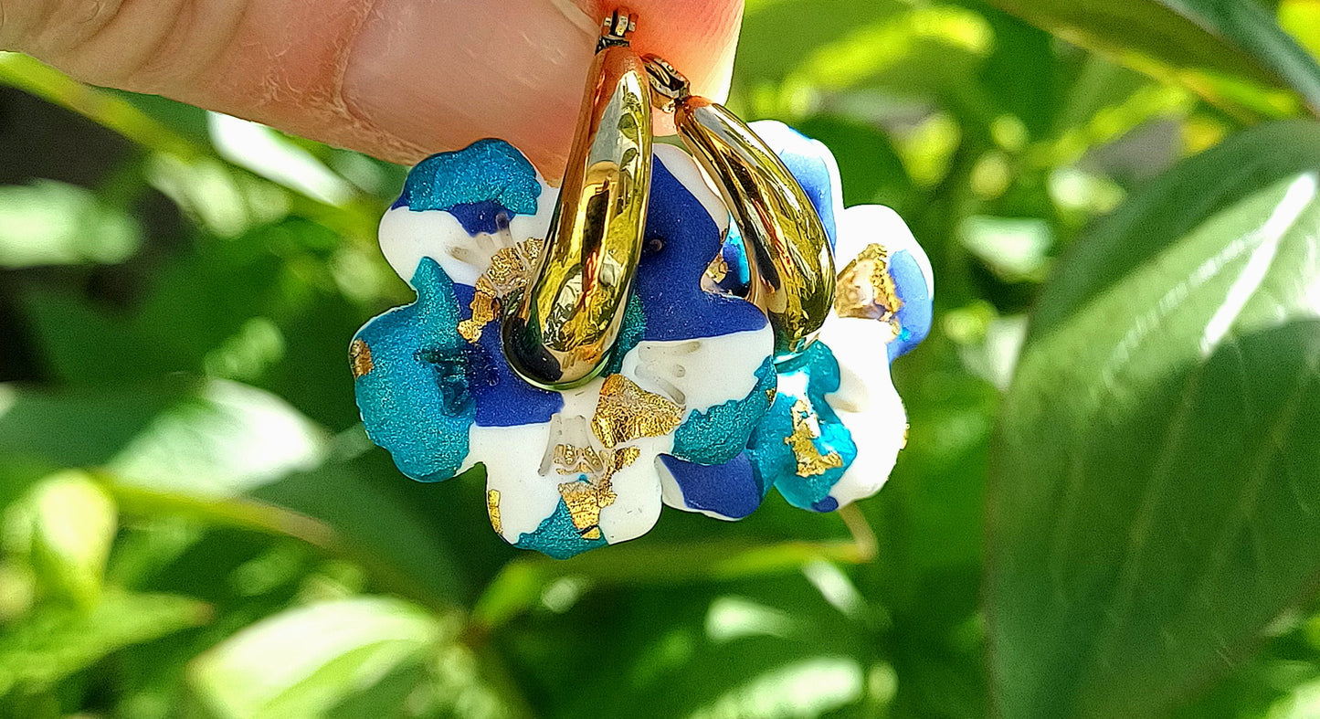 Boucles d'oreilles Victoire Fleur