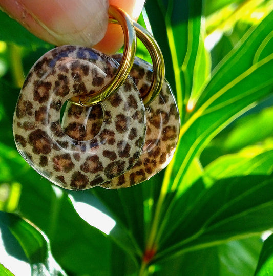 Boucles d'oreilles Natacha Léopard