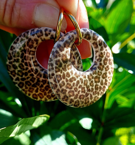 Boucles d'oreilles Natacha Léopard