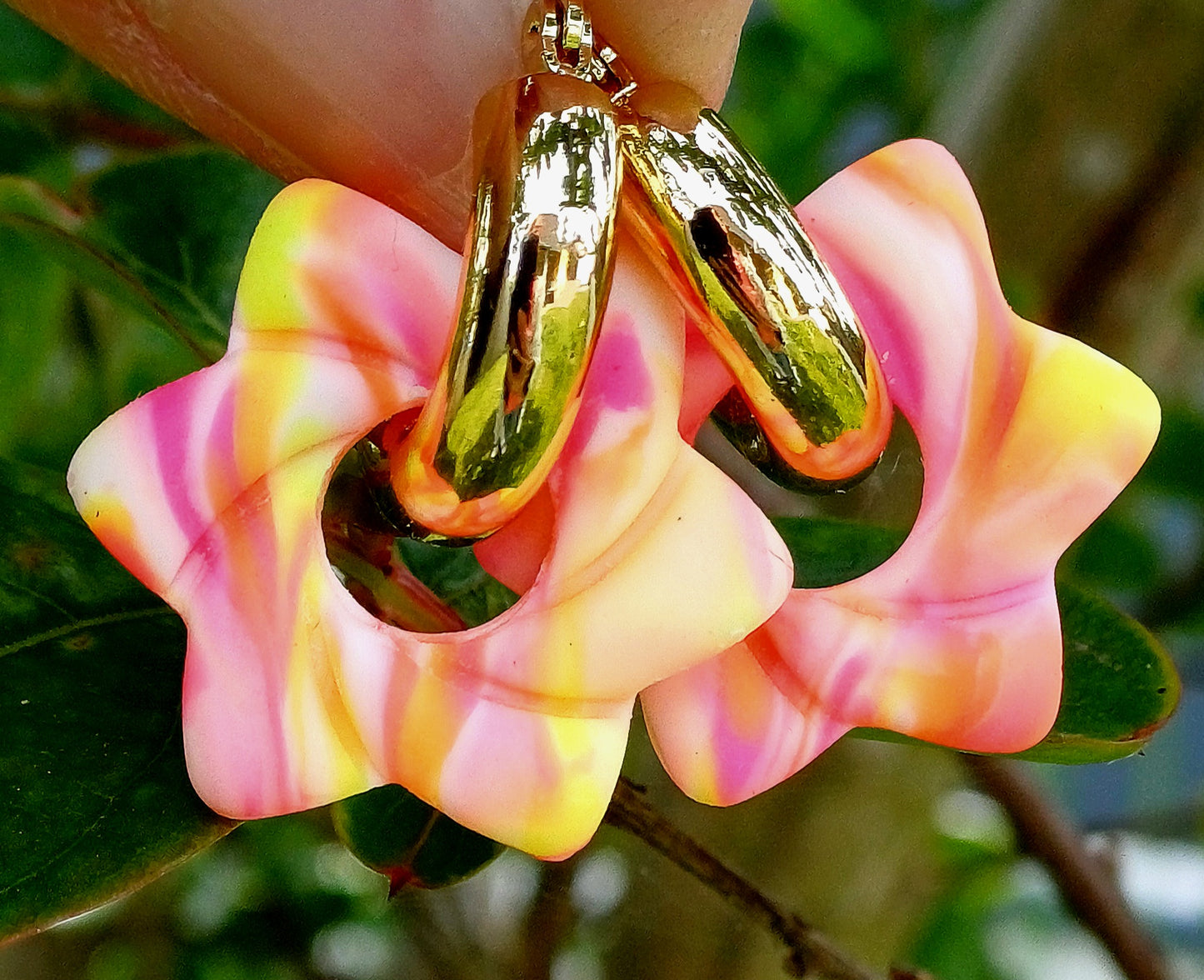 Boucles Rosy Fluo