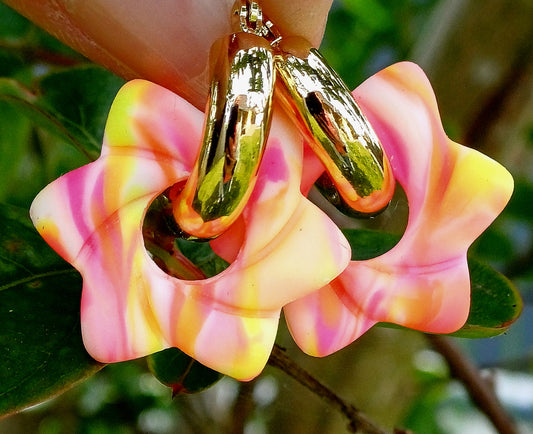 Boucles Rosy Fluo