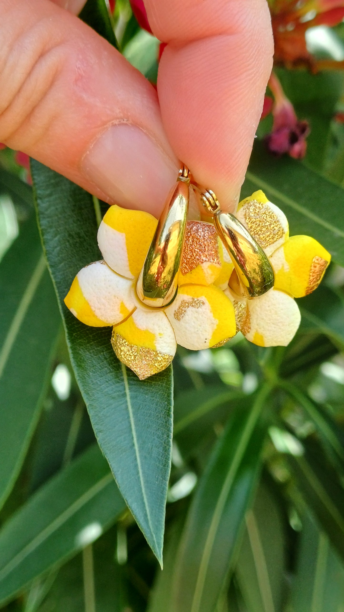 Boucles d'oreilles Vaïté jaune