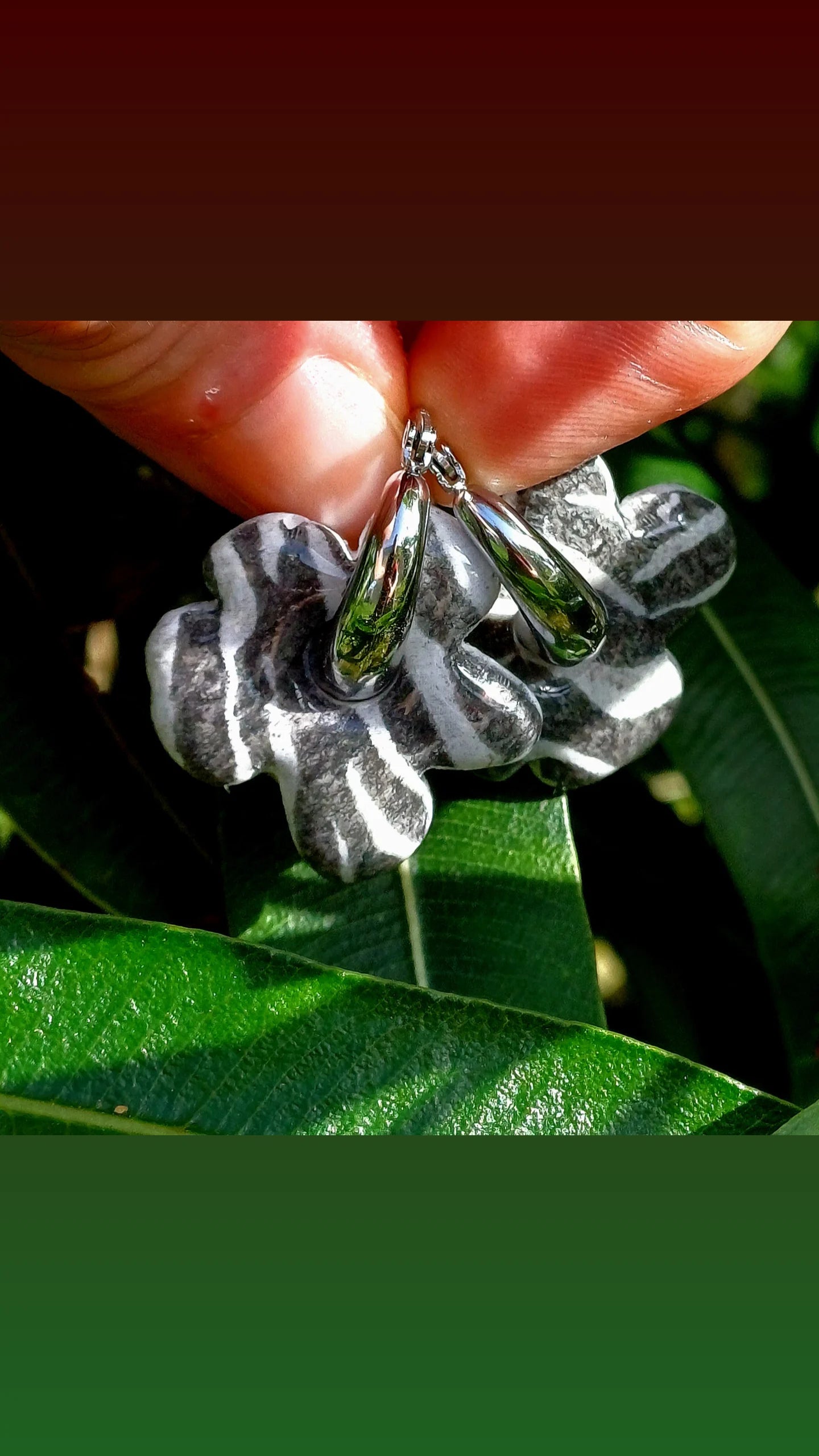 Boucles Fleur Maëva Zèbre